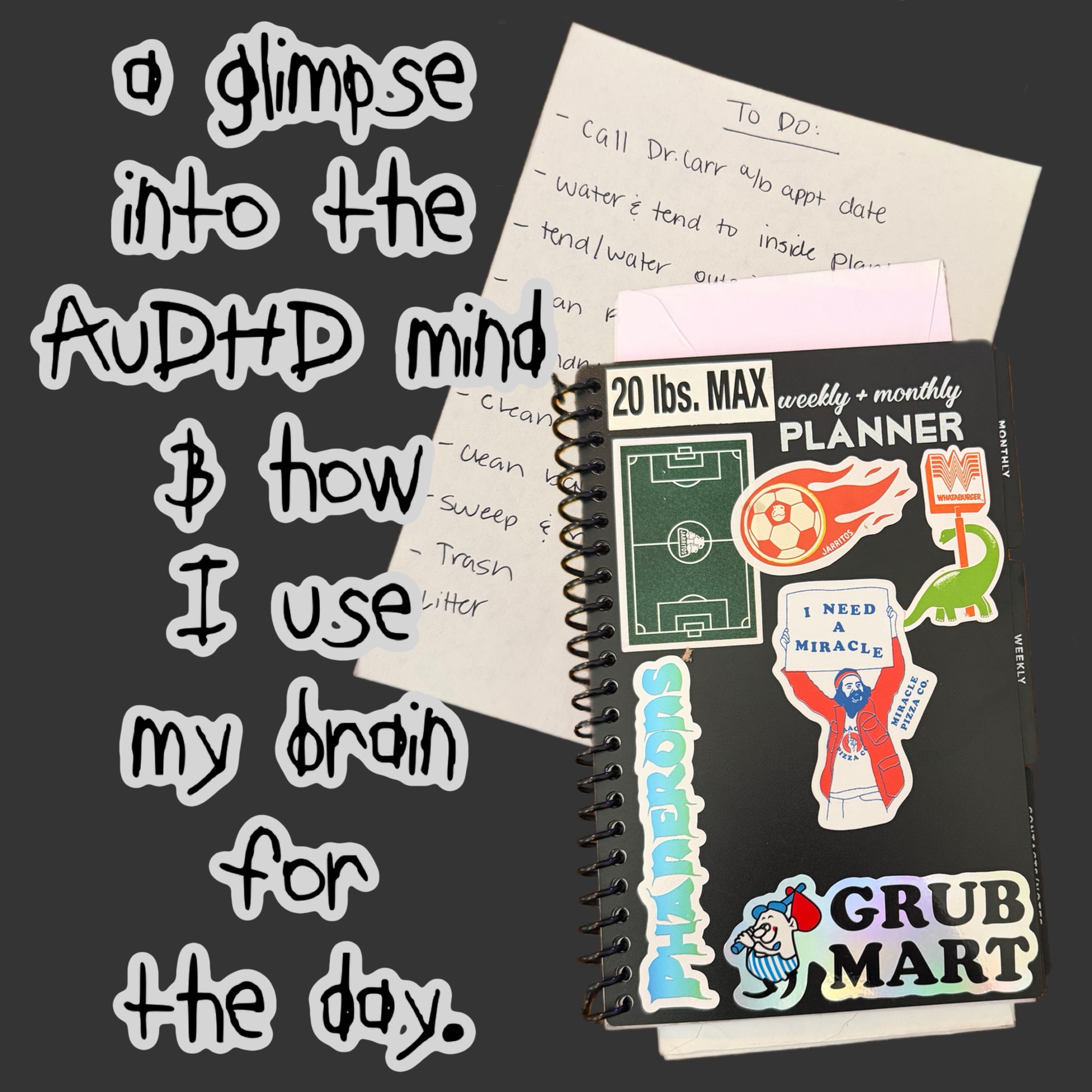 AuDHD Tips for planning my day, and actually succeeding.